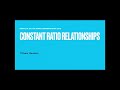 Exponential Growth and Constant Ratios