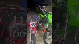Mini bike height comparison Razor Mx650, ssr70c, klx110, piranha 140re, Honda XR80