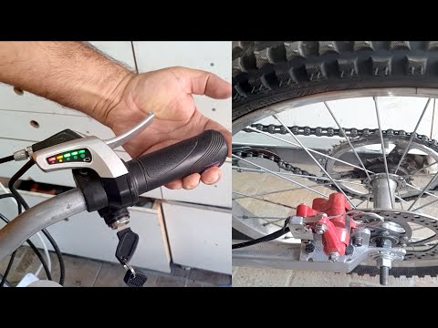 DIY Dirt Bike  How to install e-Breake Switch - Bisiklete Elektronik Fren montajı