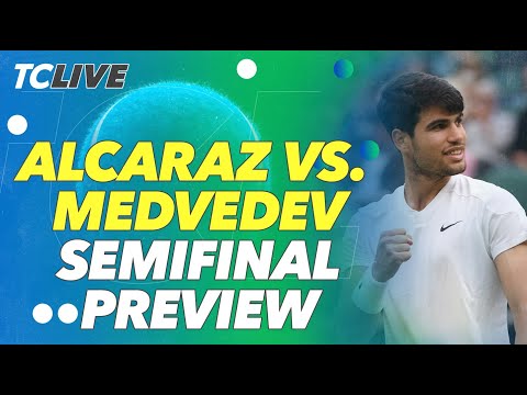 Previewing The Semifinal Match Between Daniil Medvedev and Carlos Alcaraz | Tennis Channel Live