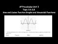 Sinusoidal Curve Properties and Calculations
