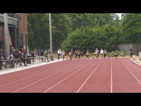 100m race 3 BMC and Cambridge Harriers Meeting at Eltham 20th July 2022