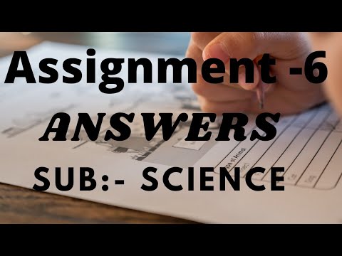Class 10th Assignment Answers of Science| Science Assignment Answers | Assignment-6 | English Medium