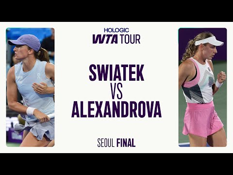 Iga Swiatek vs. Ekaterina Alexandrova | 2025 Seoul Final | WTA Match Highlights