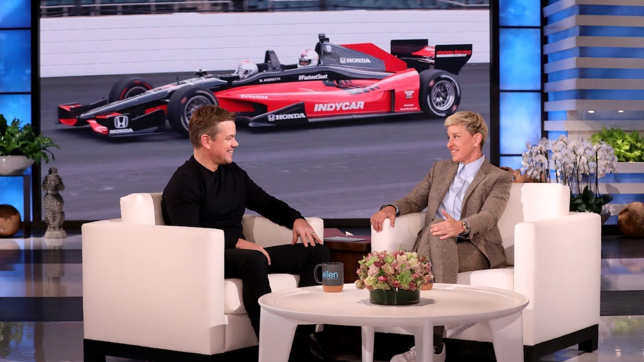 Ellen Wants to Drive Matt Damon in a Race Car