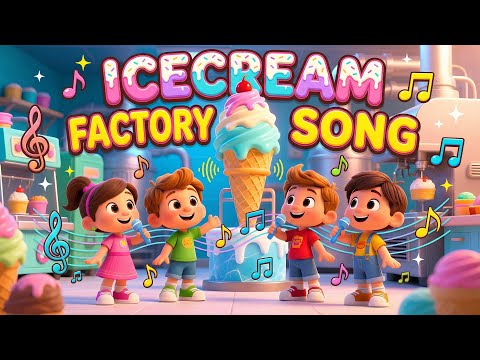 Ice Cream Factory Song 🍦🏭 | Yummy Kids Song | Making Flavors & Sprinkles!