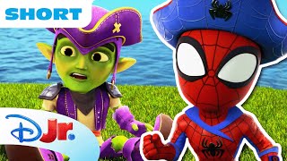 Team Spidey vs. Pirate Gobby 🏝️ | Meet Spidey and his Amazing Friends | @disneyjr