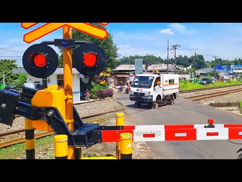 Alarm Baru Unik | Palang Kuning 3 Perlintasan Kereta Api Bogor | LEN | NIPPON