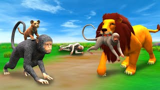गर्भवती बंदर शेर के बच्चे की चोरी Garbhavati Bandar Sher Ke Bache Ki Chori Monkey Steals Lion Cub