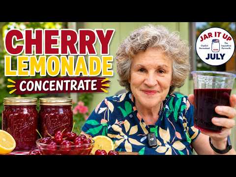 Cherry Lemonade Concentrate: Summer in a Jar! | Jar It Up July
