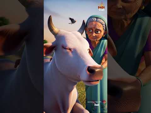 Dadi aur gai ki khayani#ai#dadi#cow #youtubeshorts#viralvideo