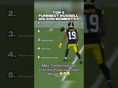 TOP 5 FUNNIEST RUSSELL WILSON MOMENTS😂 #russellwilson #nfl #nflfootball