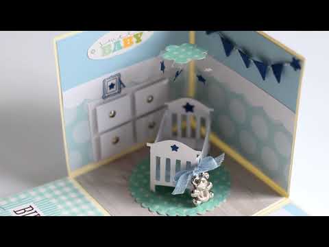 Baby boy crib explosion box