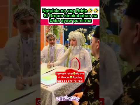 NAPAISIP SI BRIDE😂 #wedding
