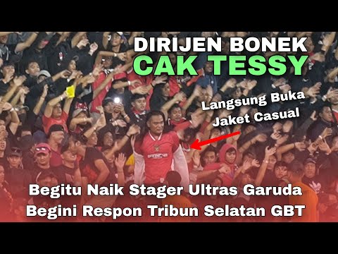 Saat CAPO BONEK CAK TESSY Datangi ULTRAS GARUDA di Tribun Selatan GBT | Indonesia vs Vietnam