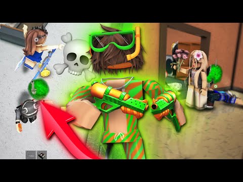 BEATING CAMPERS IN MM2 SUMMER MONTAGE!! (Murder Mystery 2)