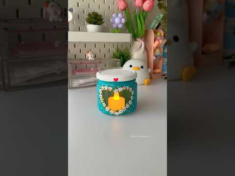 Painting on Glass jar #shortviral #diy #artshorts #craft #homedecor #acrylicpainting #diycrafts