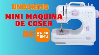 Unboxing Temu 🧵 Mini Máquina de Coser 505A  ¿Qué trae la caja? #crochet #temu #comprastemu