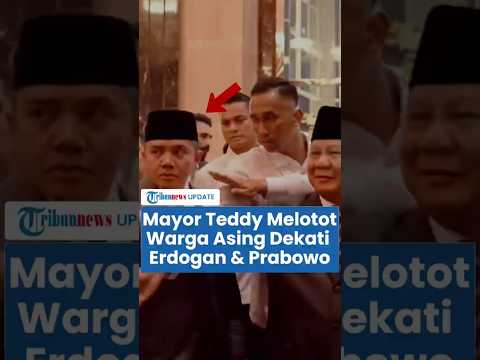 Aksi Sigap Paspampres Halau Warga Asing yang Dekati Erdogan dan Prabowo, Mayor Teddy sampai Melotot