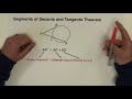 Circle Segment Relationships and Theorems