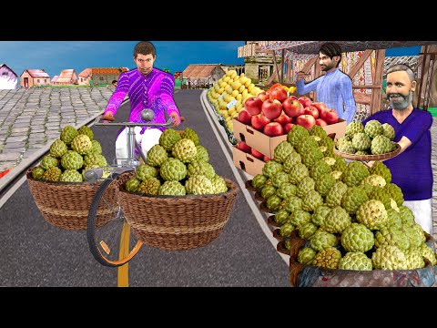 Greedy Wala Selling Custard Apple Hindi Kahani Moral Stories Lalchi Sitaphal Wala New Comedy Video