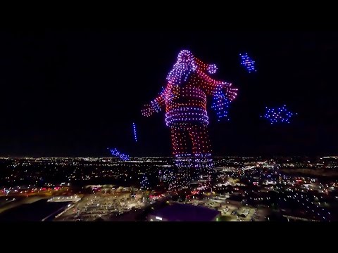 Holiday drone show breaks two Guinness World Records in North Richland Hills