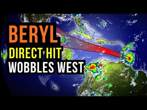 Beryl Hits and Wobbles into the Caribbean...