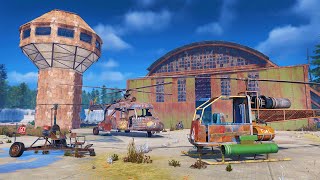YouTube thumbnail for Blazed's video titled 'i built the best airport in rust...'