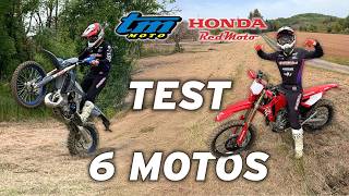 6 motos à l'essai de la 125cc à la 450cc ! TM Racing & Honda Red Moto