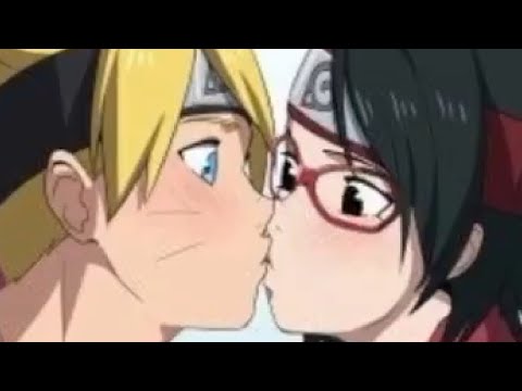 #boruto & sarada KISS