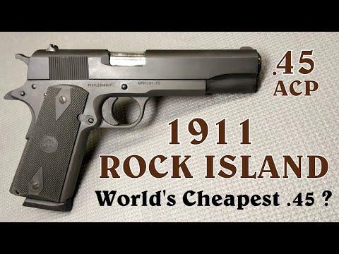 "Budget" Rock Island 1911 GI .45 ACP Shooting Review - Great INEXPENSIVE 1911 Pistol? Is It Worth It