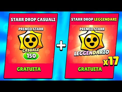 150 STARR DROP + 17 LEGGENDARI GRATIS! | Brawl Stars ITA