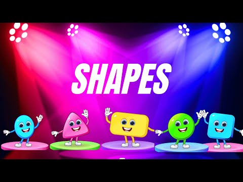 Shapes for kids, 2D & 3D shapes for toddlers & Kindergarten | Preschool Learning video part -1