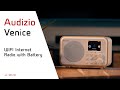 Audizio Venice - White Internet Radio Tuner with Bluetooth