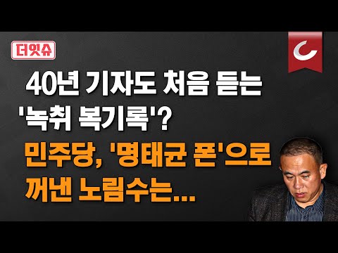 [더잇슈] 민주당, 무엇을 위해 '명태균 특검' 다시 꺼냈나... "결국 조기 대선 위한 것"?