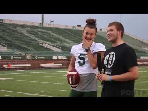 Ohio Punter Michael Farkas teaches The Post how to Punt