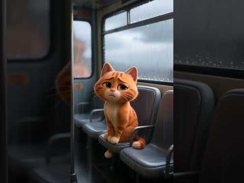 He Was Always Sad... Until He Met Her #pixarstyle #animation #cat #3danimation #cartoon #cartooncat