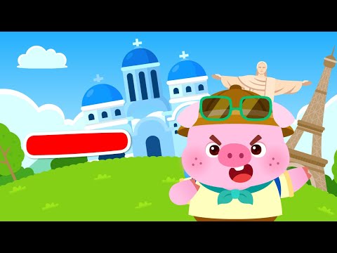Vamos de Viaje con Greepy🐷🗺️ | Vocal [ㅡ] | Aprende Coreano | Lotty Friends Español