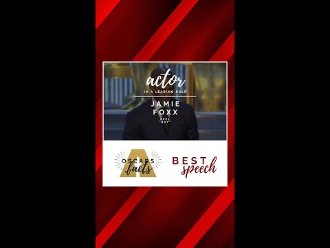 Emotional Jamie Foxx after winning the Oscar for Best Actor in “Ray” #jamiefoxx #raycharles