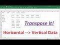 Understanding the Transpose Function