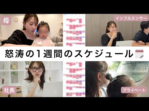 【仕事と育児の両立】母/社長/インフルエンサーの三刀流をこなす１週間のスケジュールを大公開🗓️