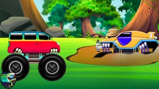 It's a Trap + More Good vs Bad Truck Videos for Kids by Haunted House Monster Truck