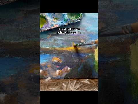 How it feels to still paint with acrylics #art #drawing #painting #artsupplies #acrylic