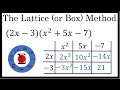 Exploring the Lattice Method for Polynomial Multiplication