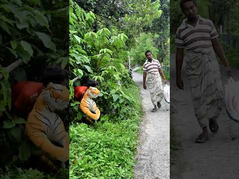 TOP FUNNIEST FAKE TIGER IN BRAZIL 🤓 Part-15 #shorts #trending #funny #comedy #tiktok #pranks