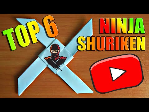 TOP 6 ORIGAMI PAPER SHURIKEN FUNNY & EASY CRAFTS FOR YOU