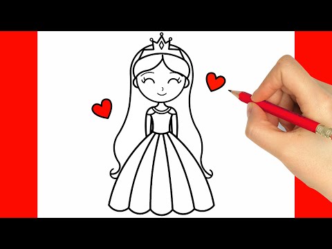 CÓMO DIBUJAR UNA PRINCESA