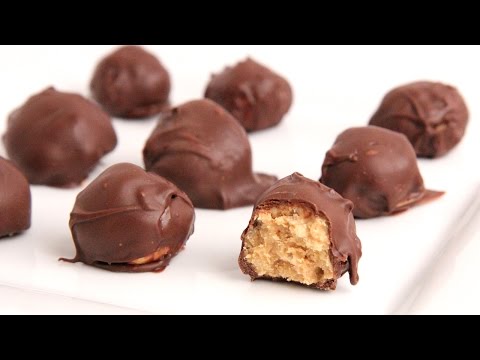 Chocolate Peanut Butter Balls Recipe - Laura Vitale - Laura in the Kitchen Episode 905