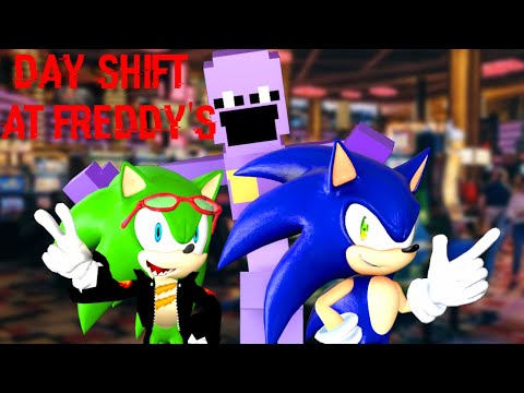 SONIC AND SCOURGE PLAYS DAY SHIFT AT FREDDY'S! PART 3 VEGAS ENDING