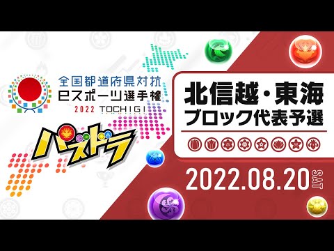 【北信越・東海ブロック代表予選】全国都道府県対抗eスポーツ選手権　2022 TOCHIGI パズドラ部門